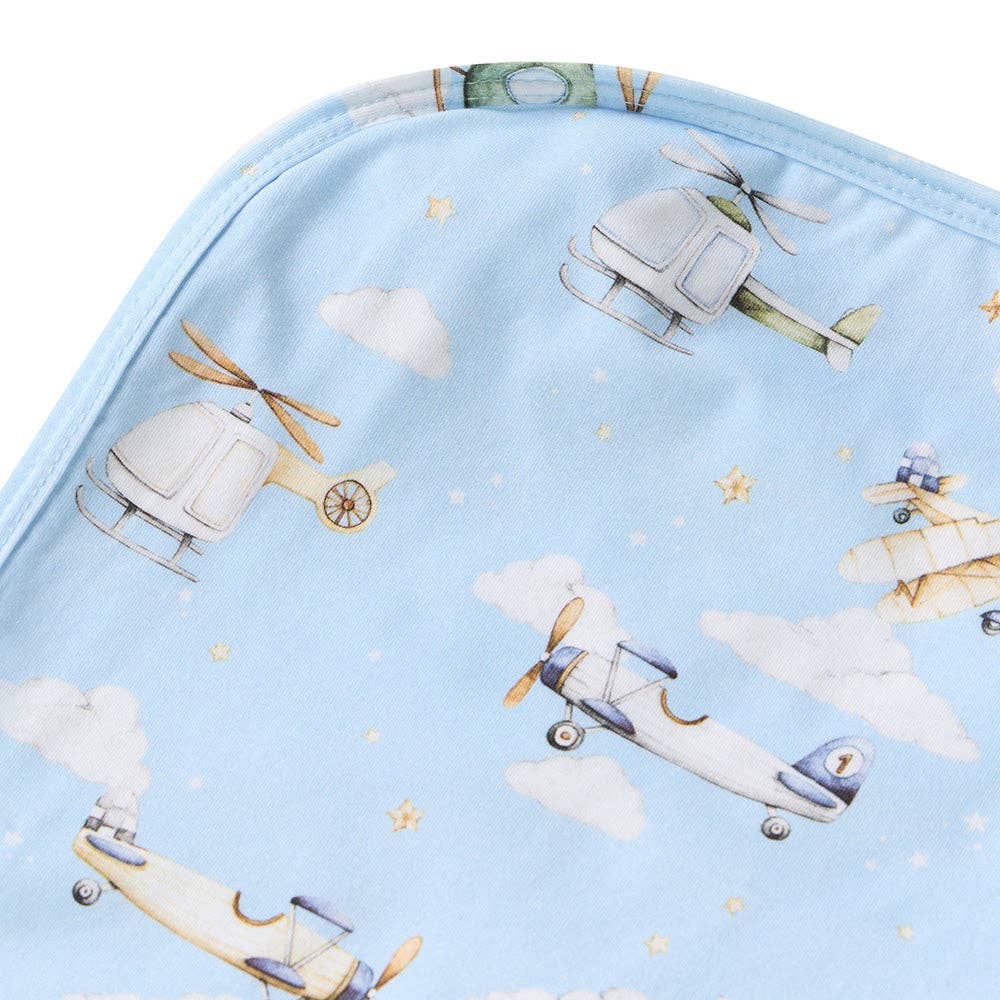 Taking Flight Organic Jersey Wrap & Beanie Set