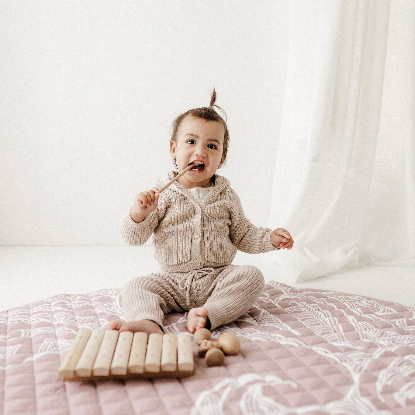 Māori Inspired Playmat | Mauve