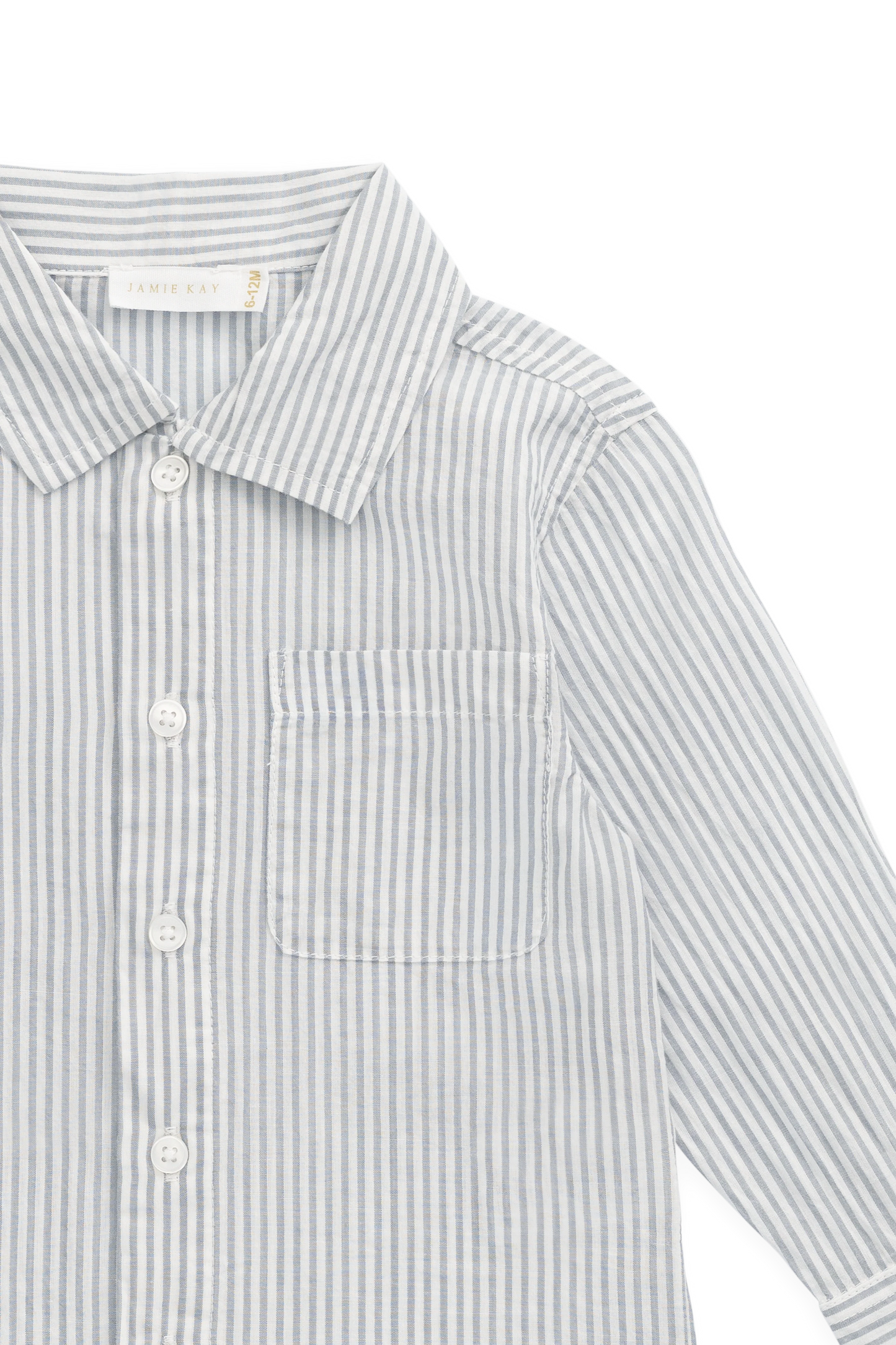 Organic Cotton Isaiah Shirt - Harbour Stripe
