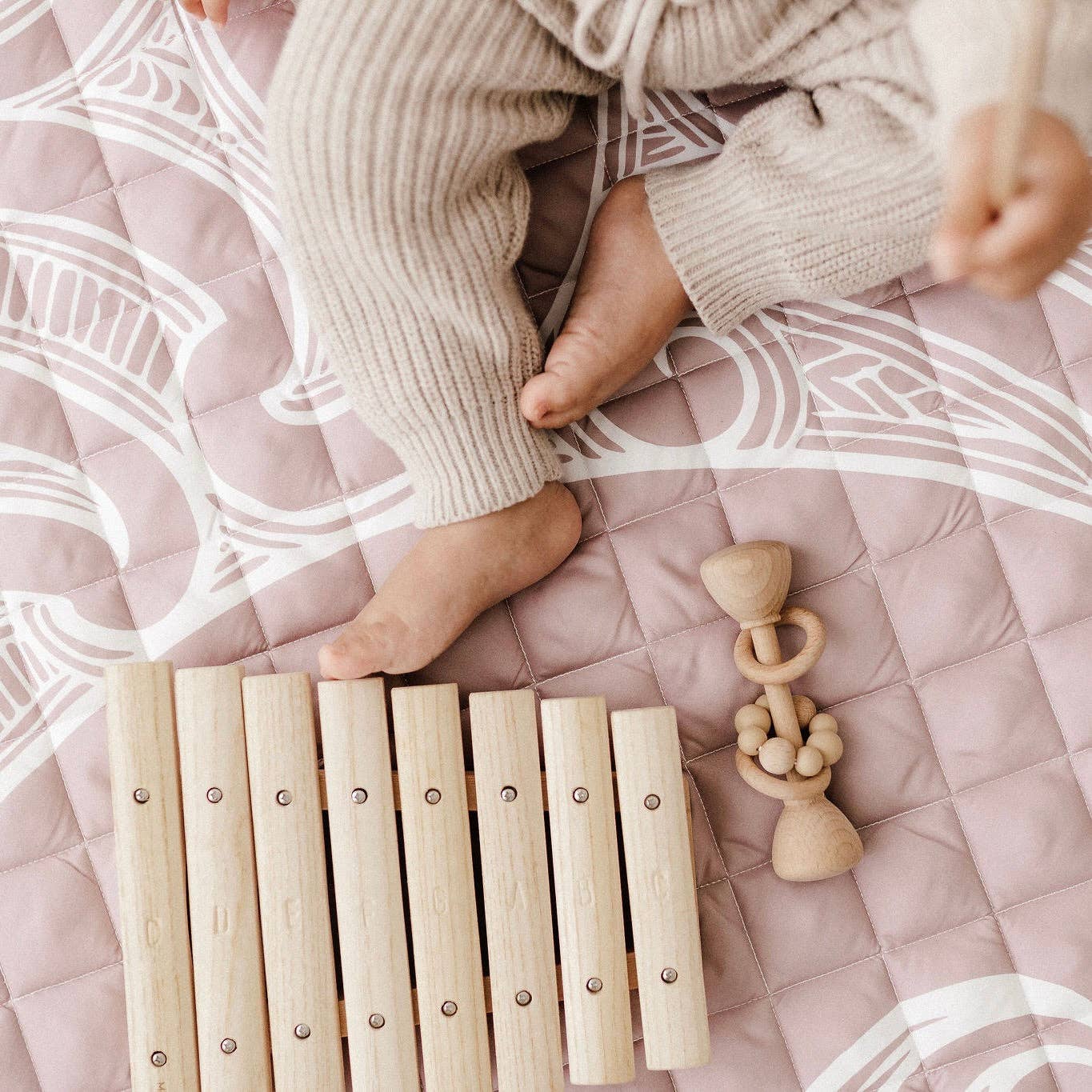 Māori Inspired Playmat | Mauve