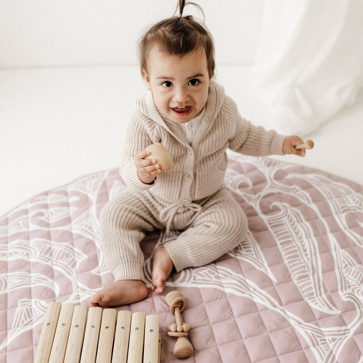 Māori Inspired Playmat | Mauve