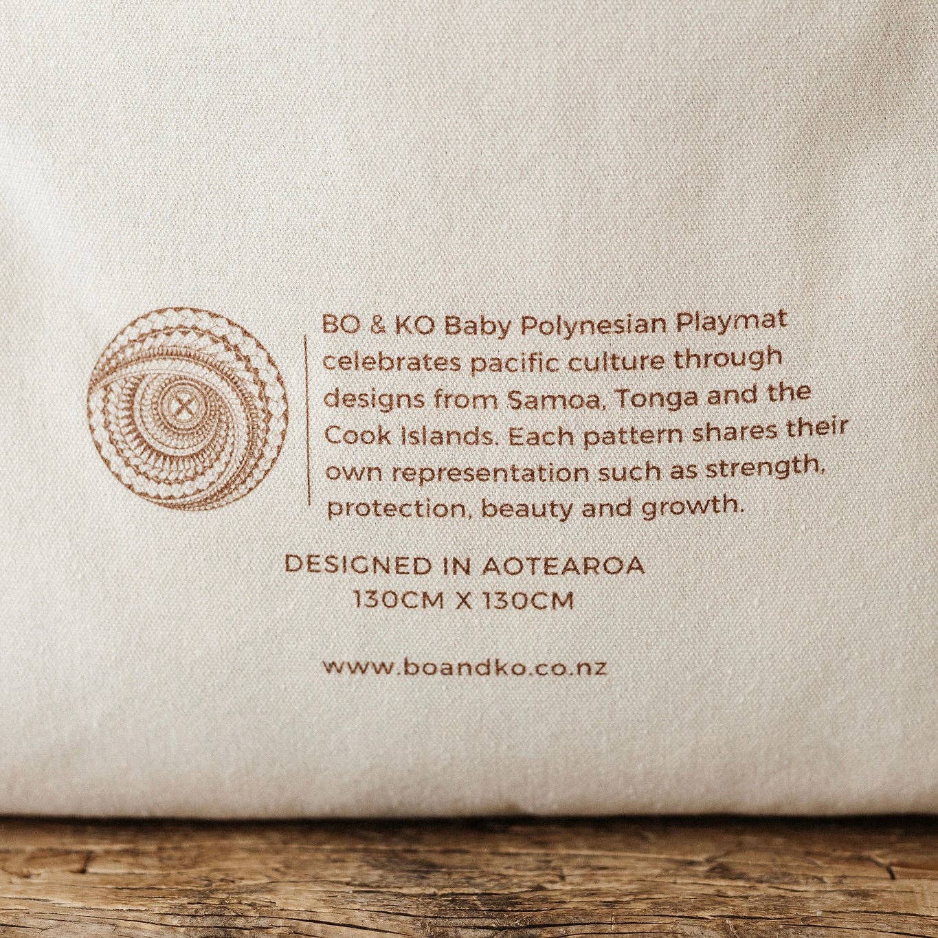 Pacific Island Inspired Playmat I Tan