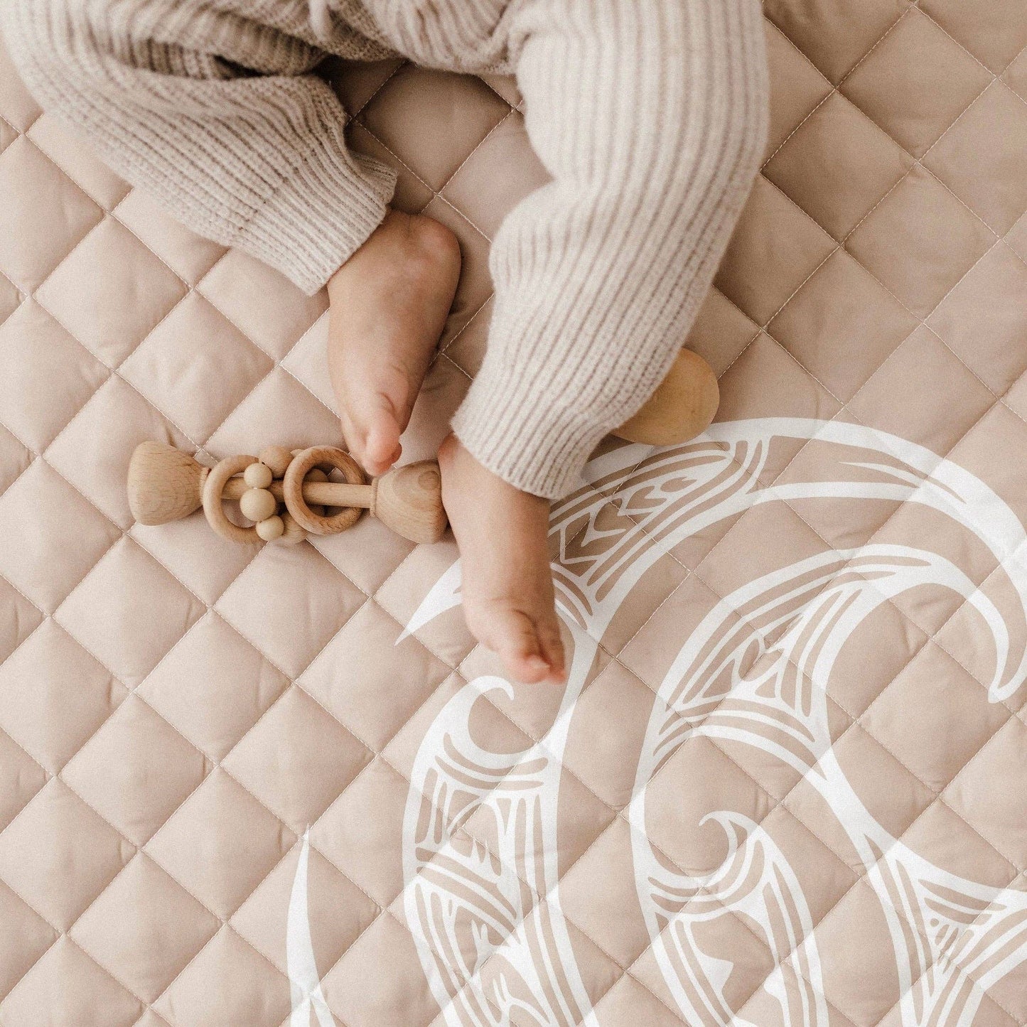 Māori Inspired Playmat | Tan