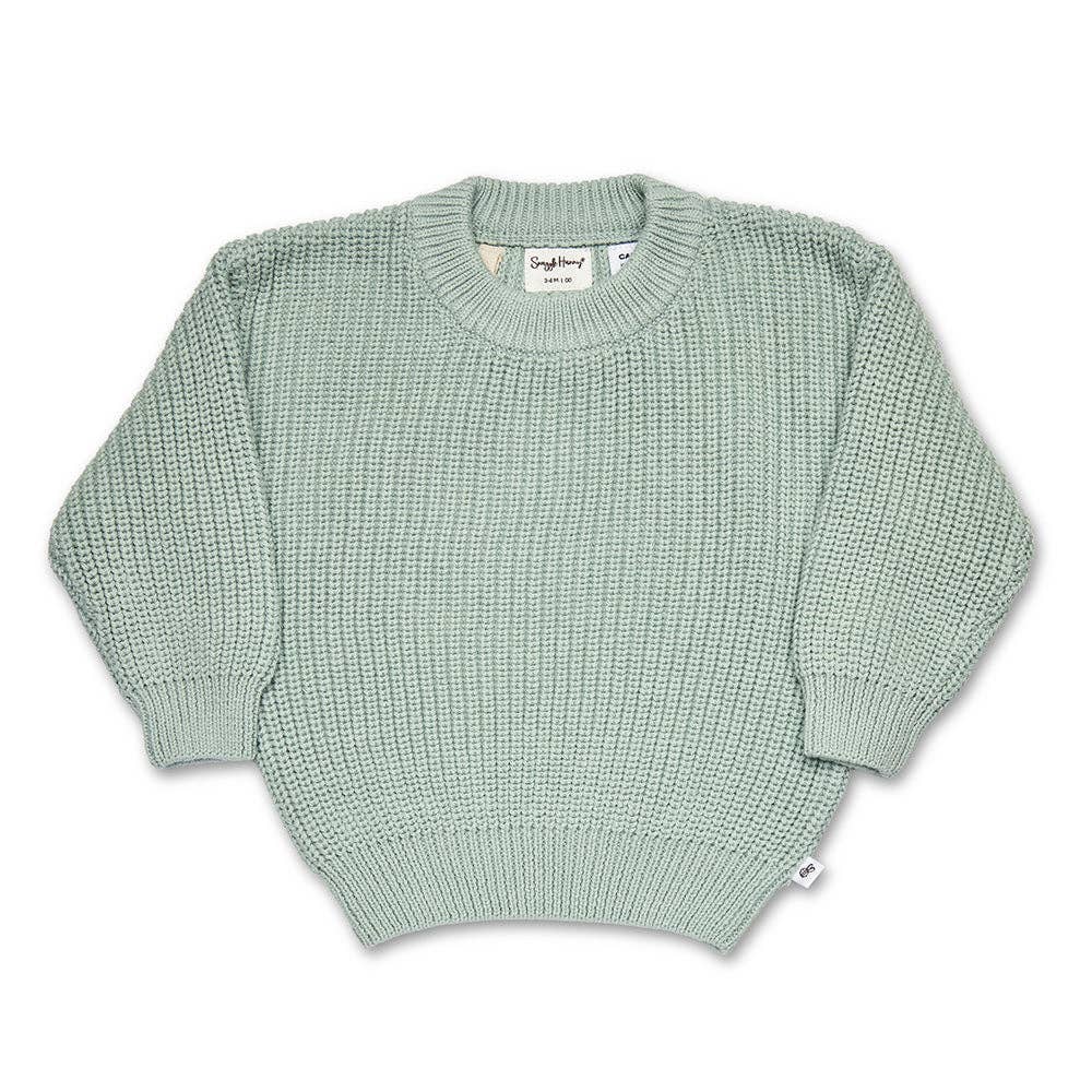 Sage Oversized Cotton Knit Jumper: Size 5-6