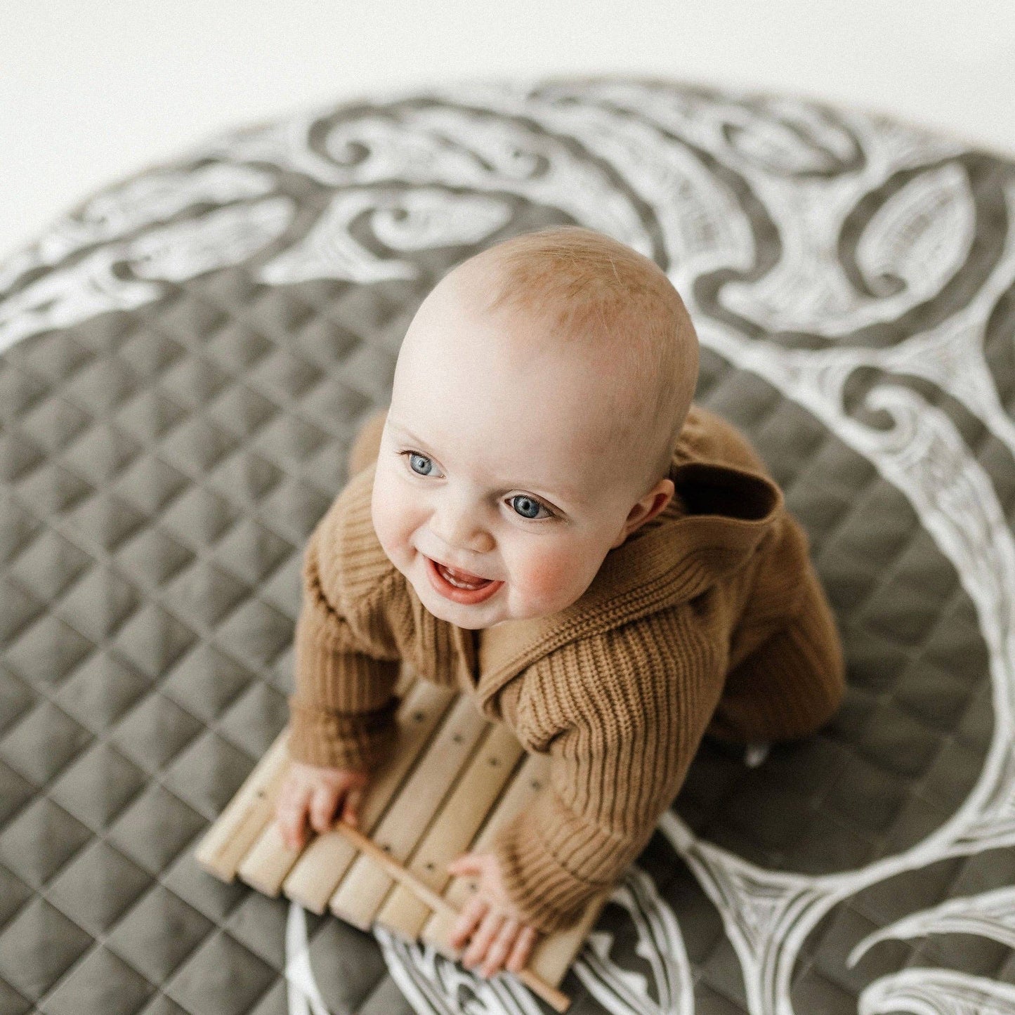 Māori Inspired Playmat | Olive