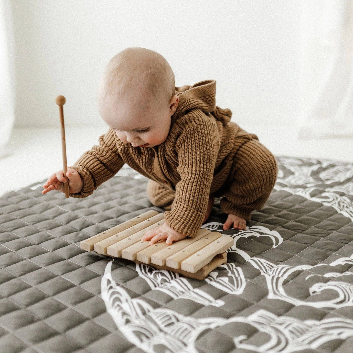Māori Inspired Playmat | Olive