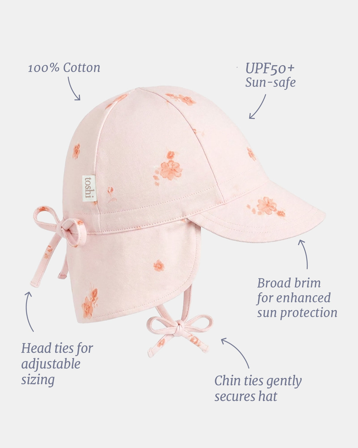 Flap Cap Bambini Primrose – Little Alpine Kids