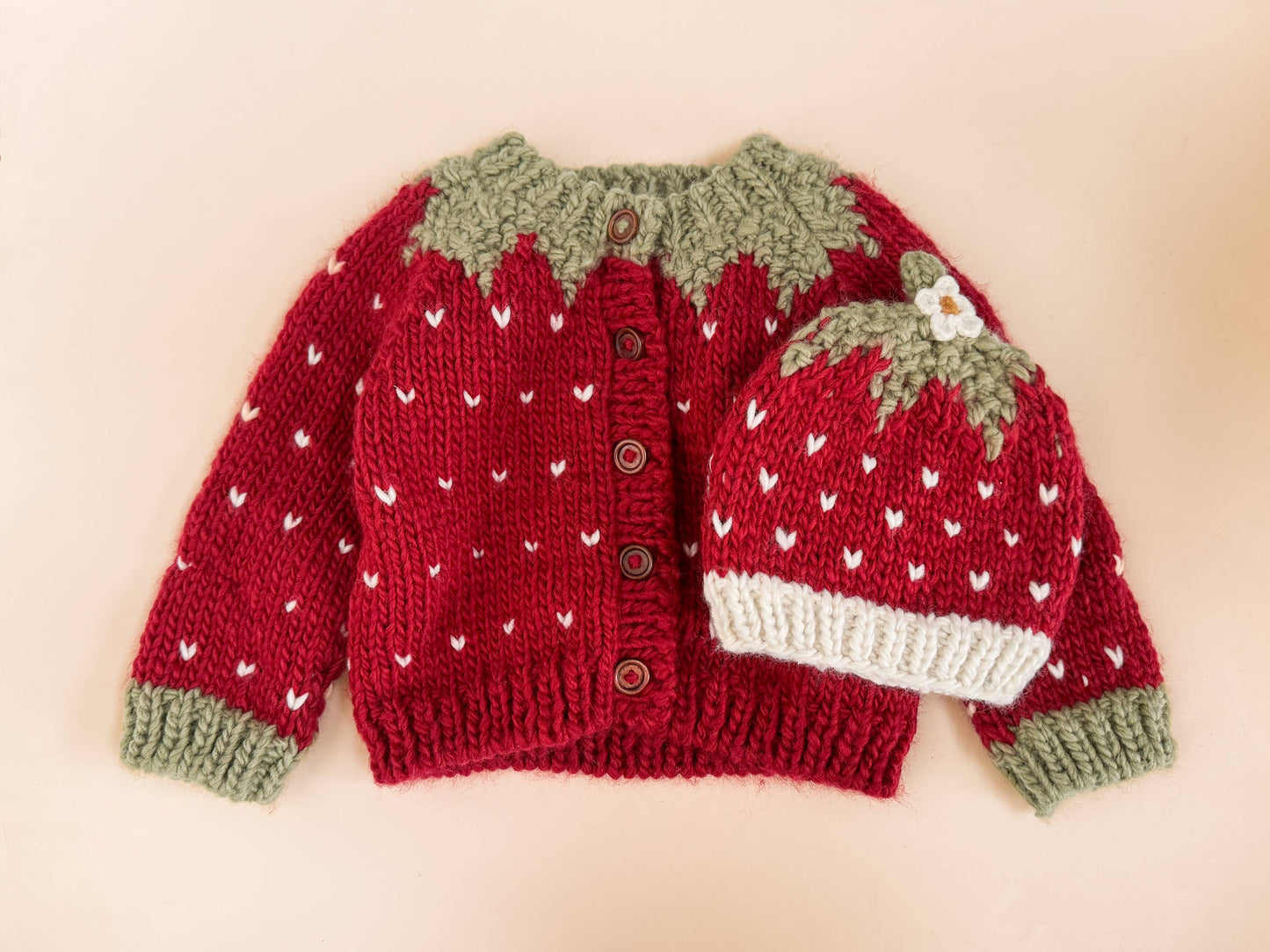 Strawberry Cardigan 3-4 years