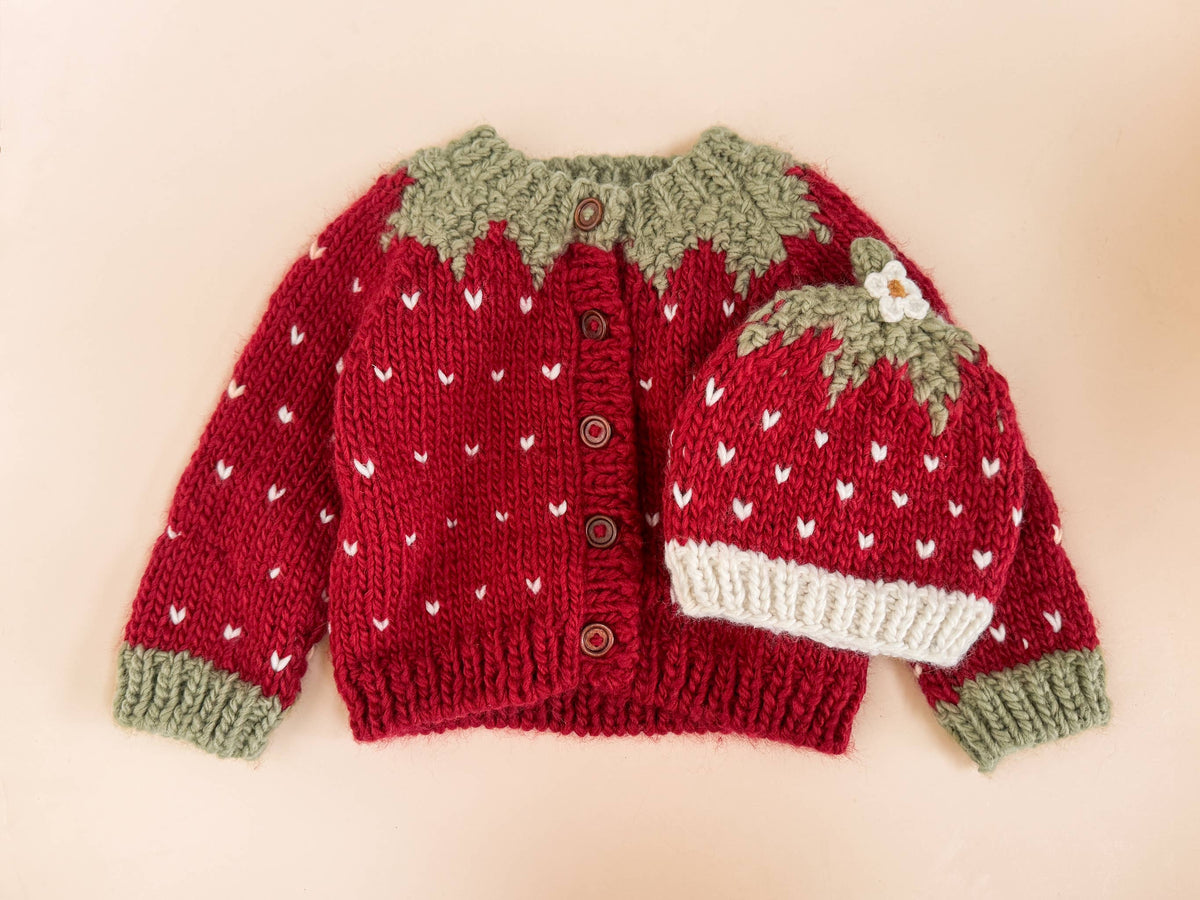 Strawberry Cardigan 2-3 years