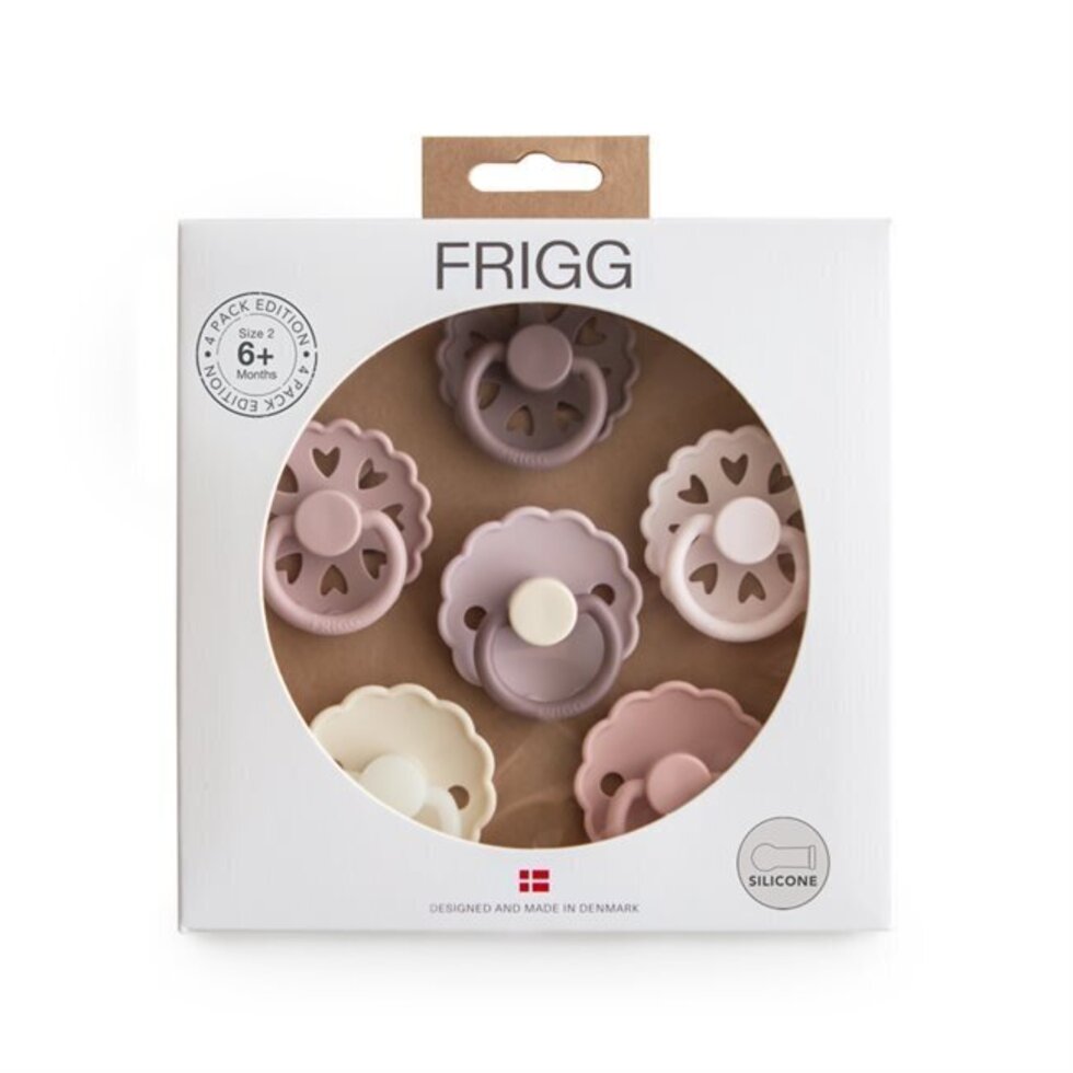 FRIGG 6-Pack Pacifiers Silicone Blooming Love