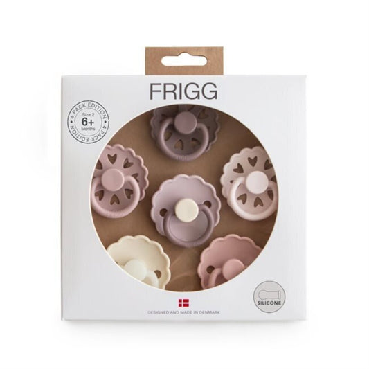 FRIGG 6-Pack Pacifiers Silicone Blooming Love