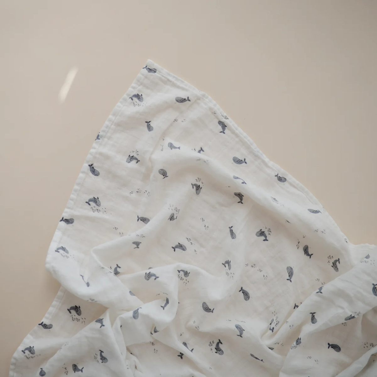 Mushie Swaddle - Whales