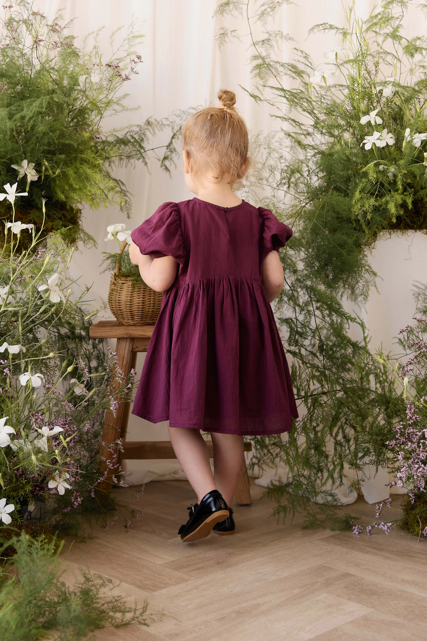 Organic Cotton Frannie Dress - Fig
