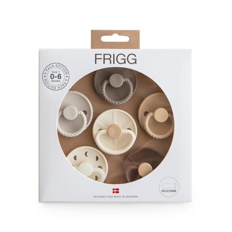 FRIGG 6-Pack Pacifiers Silicone Earthy Wonder