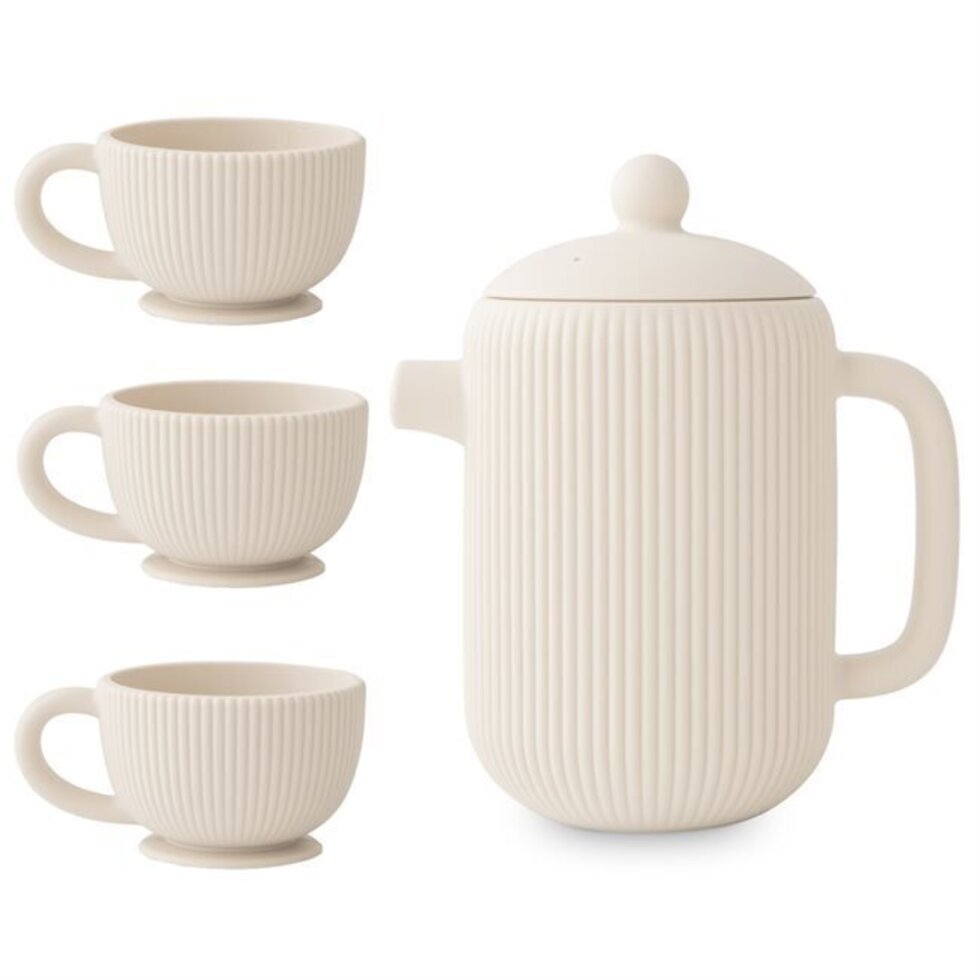 Mushie Silicone Play Tea Set - Blush