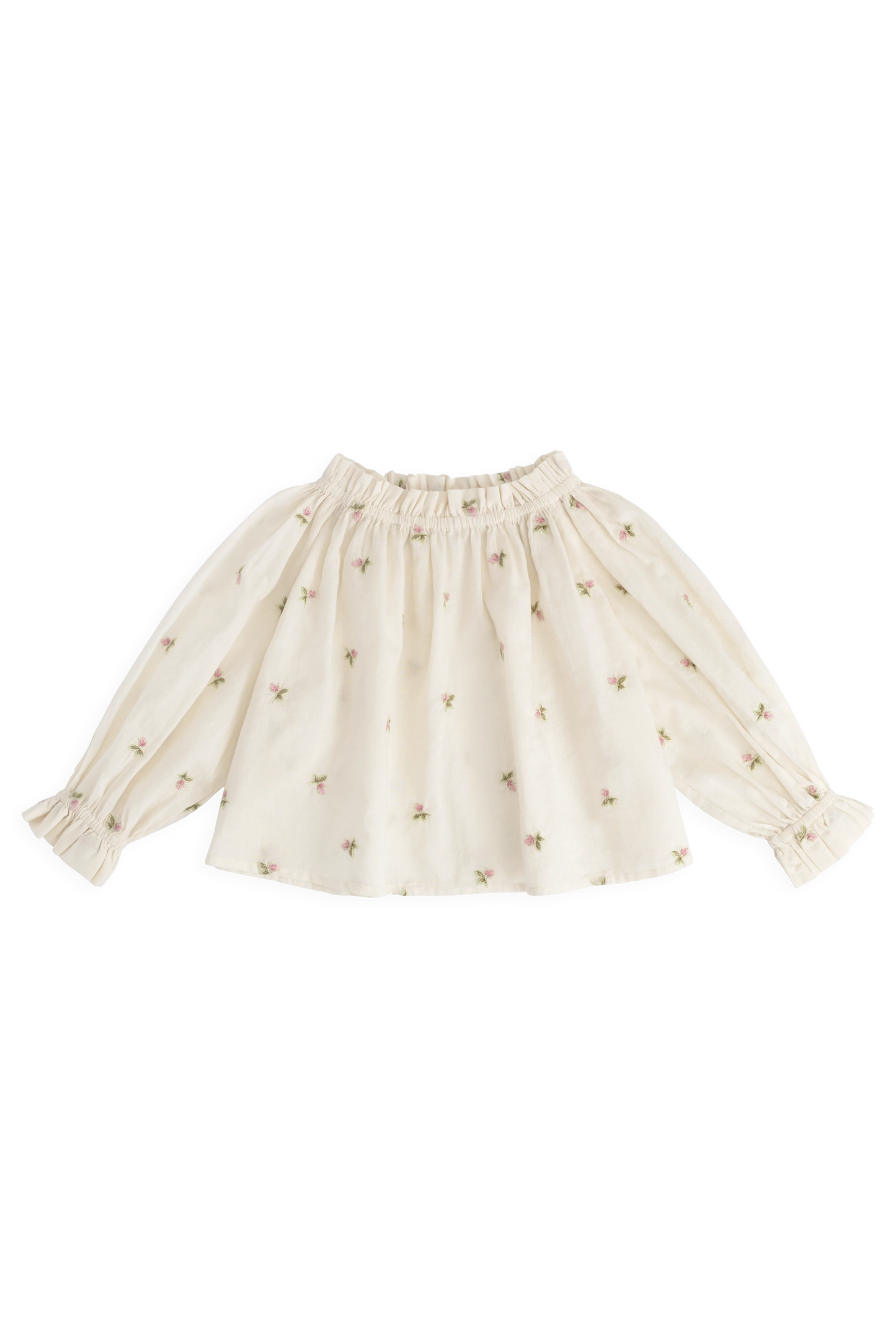 Organic Cotton Acacia Blouse - Rosebud Egret