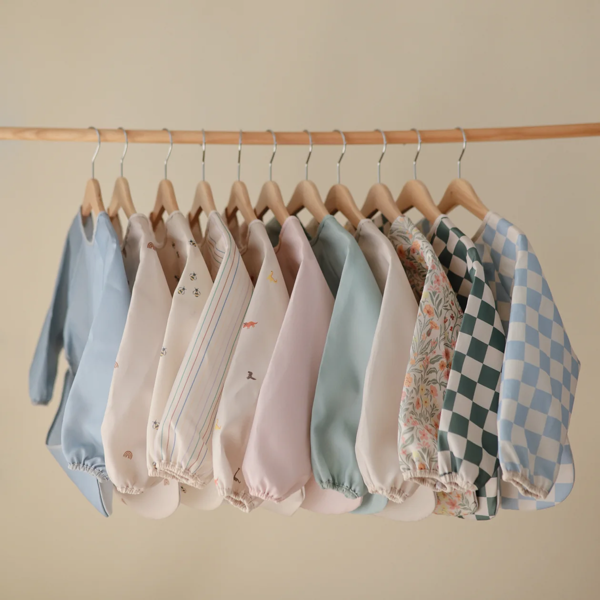 Mushie Long Sleeve Bib - Tradewinds