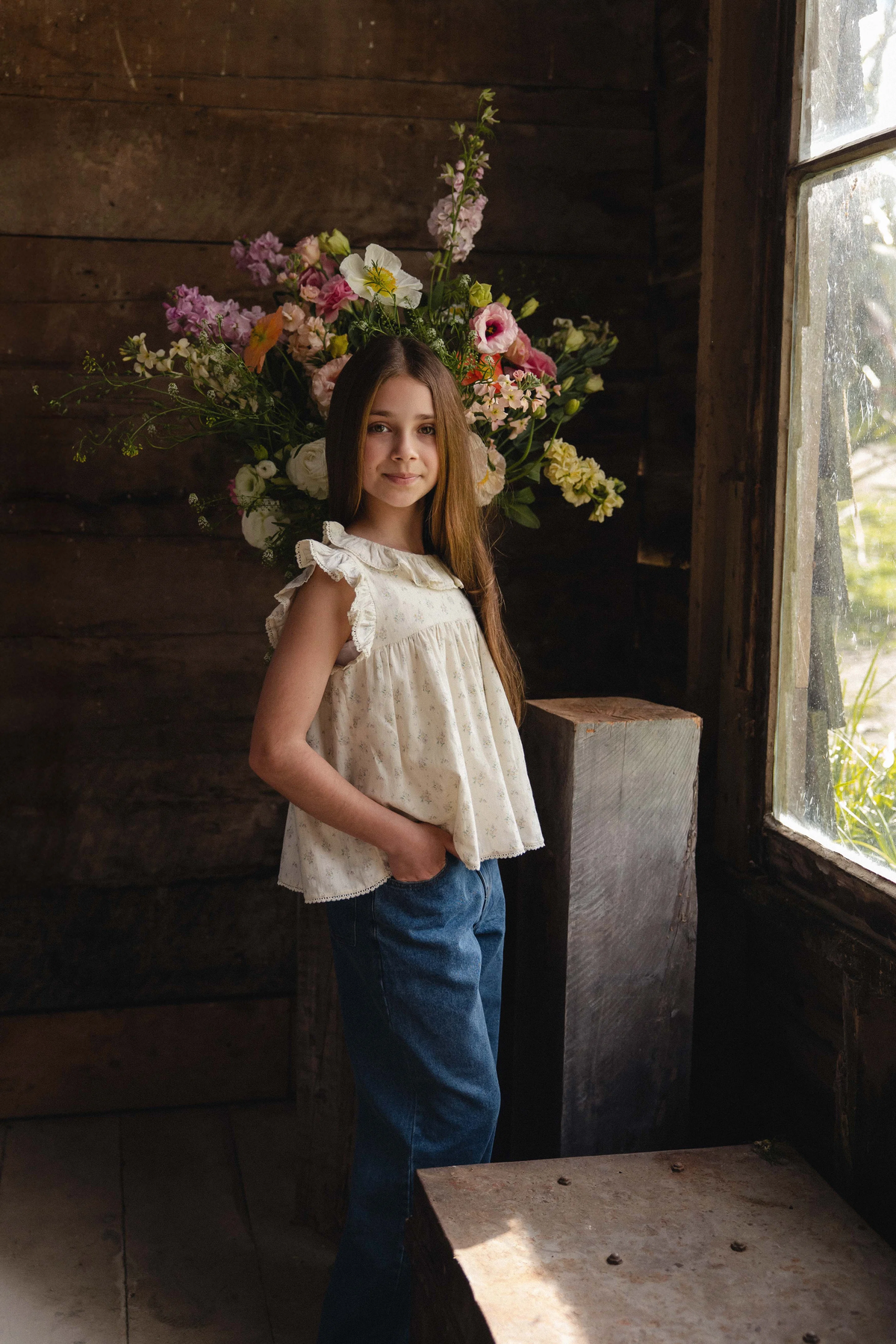 Organic Cotton Banks Blouse - Justine Orchid