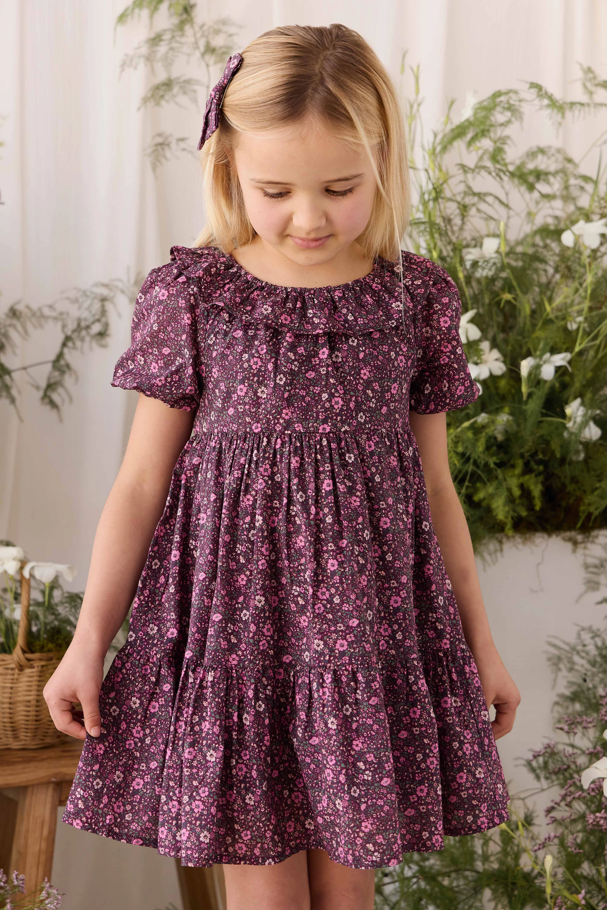 Organic Cotton Acacia Dress - Flora Fig