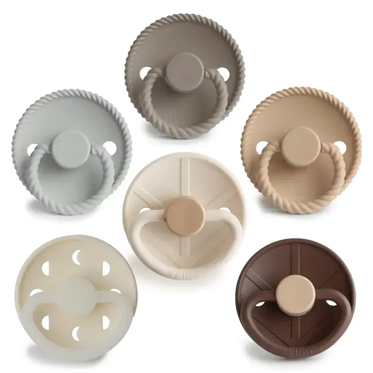 FRIGG 6-Pack Pacifiers Silicone Earthy Wonder