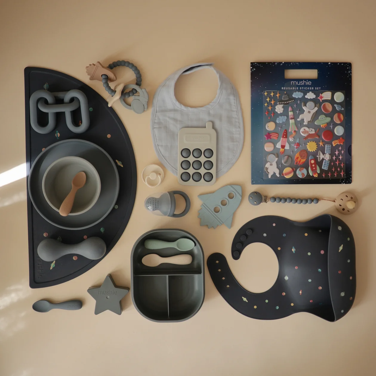Mushie Reusable Sticker Set - Space