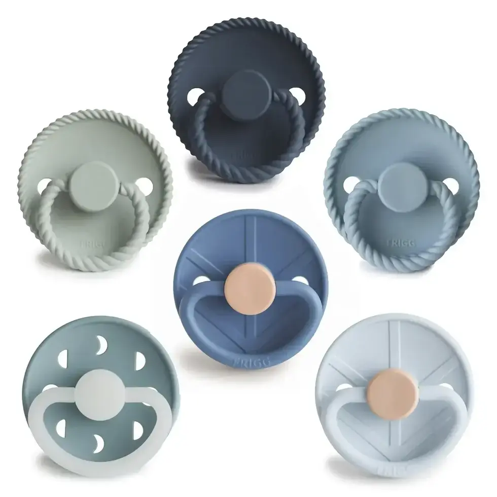 FRIGG 6-Pack Pacifiers - Silicone - Endless Sea