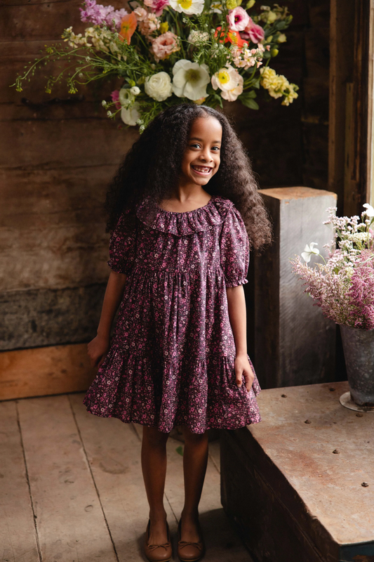 Organic Cotton Acacia Dress - Flora Fig