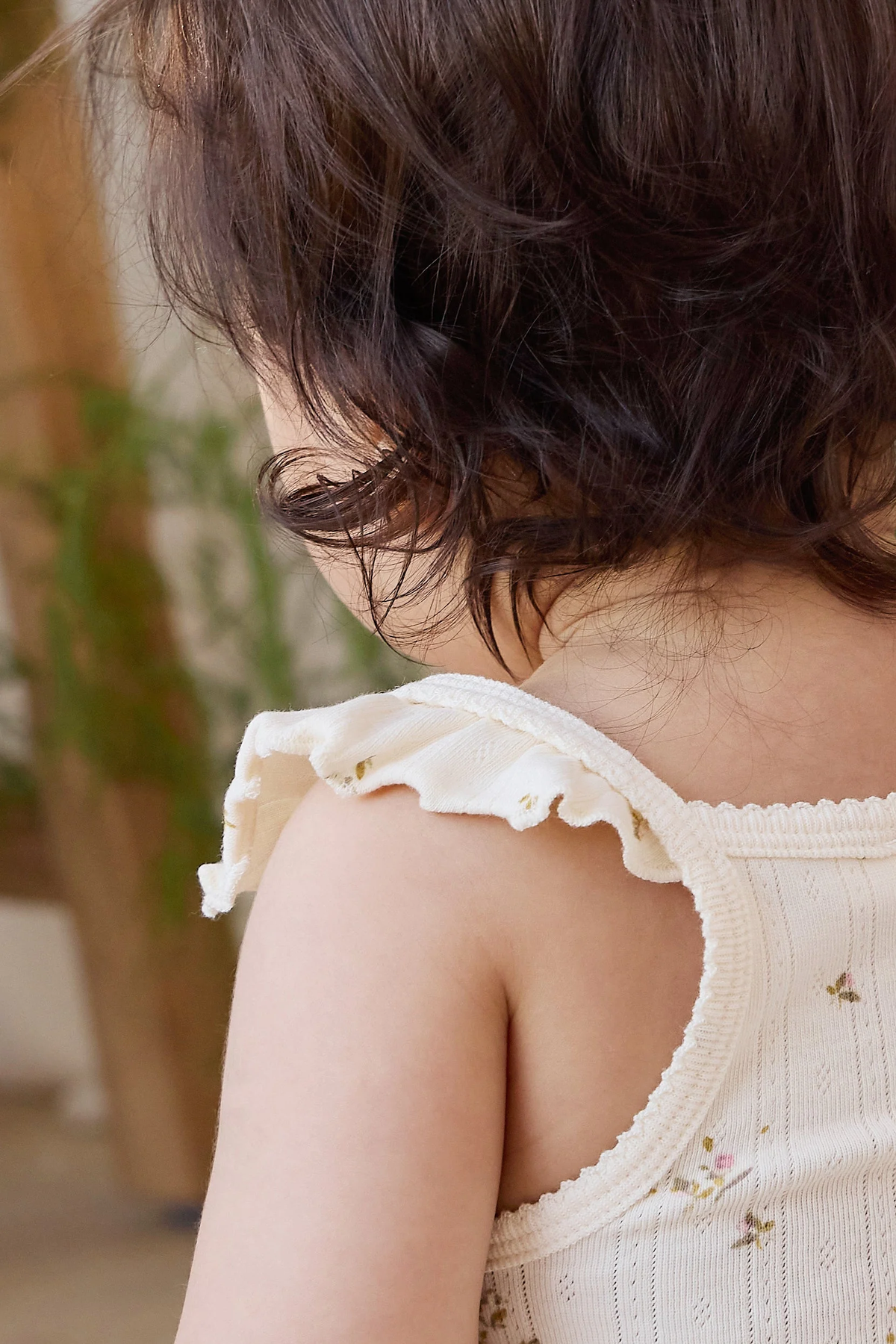 Organic Cotton Pointelle Zoella Bodysuit - Dina Antique
