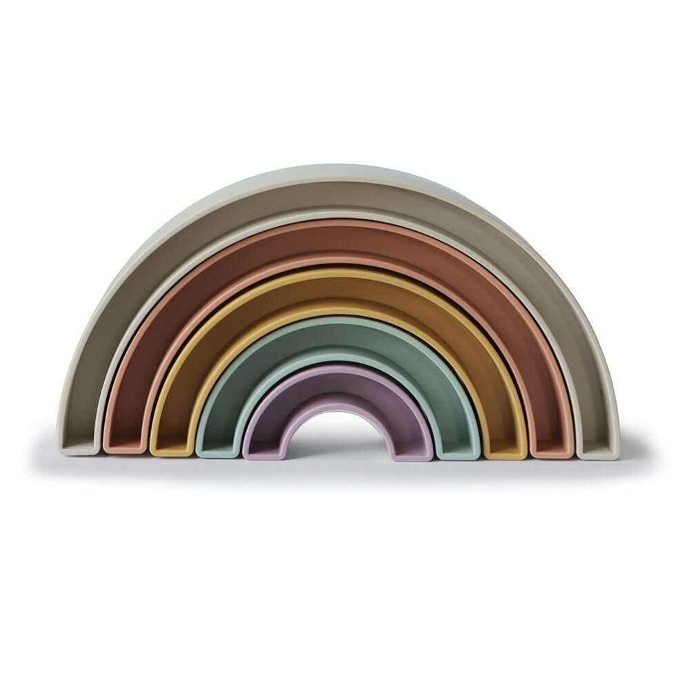 Mushie Rainbow Stacking Toy - Tropical