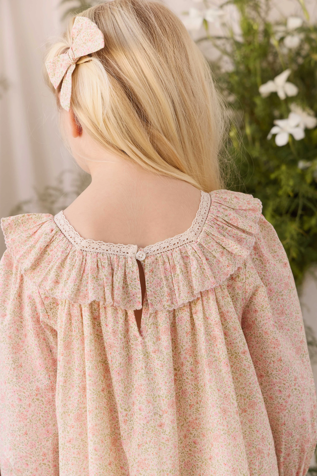 Organic Cotton Misty Dress - Flora Pink