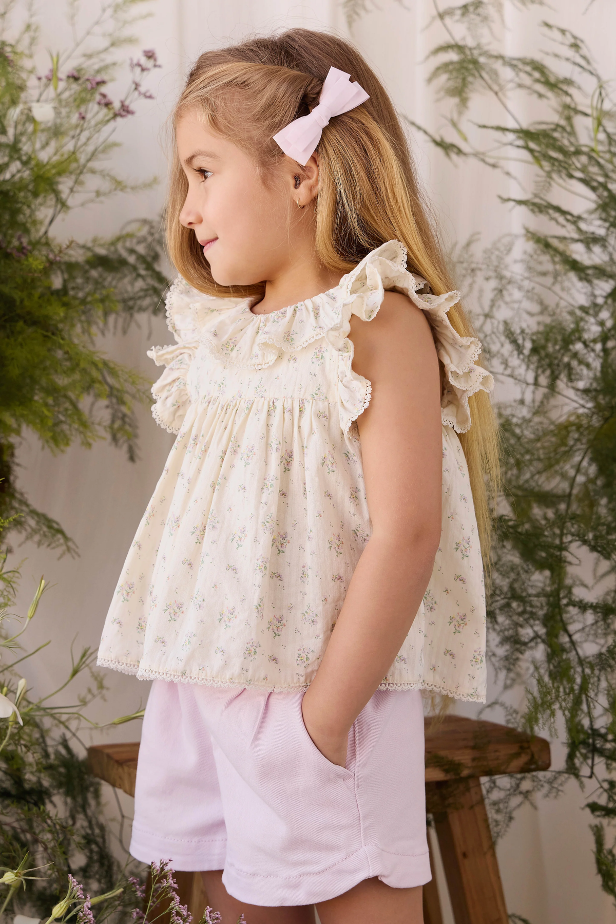 Organic Cotton Banks Blouse - Justine Orchid