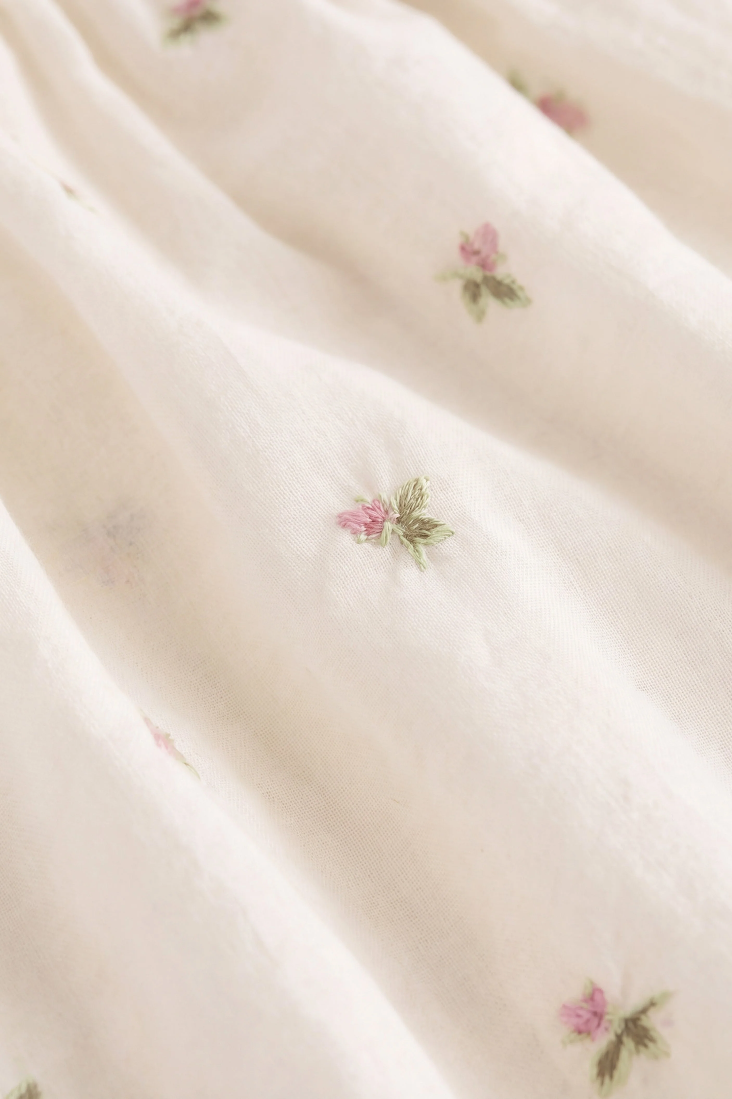 Organic Cotton Frannie Playsuit - Rosebud Egret