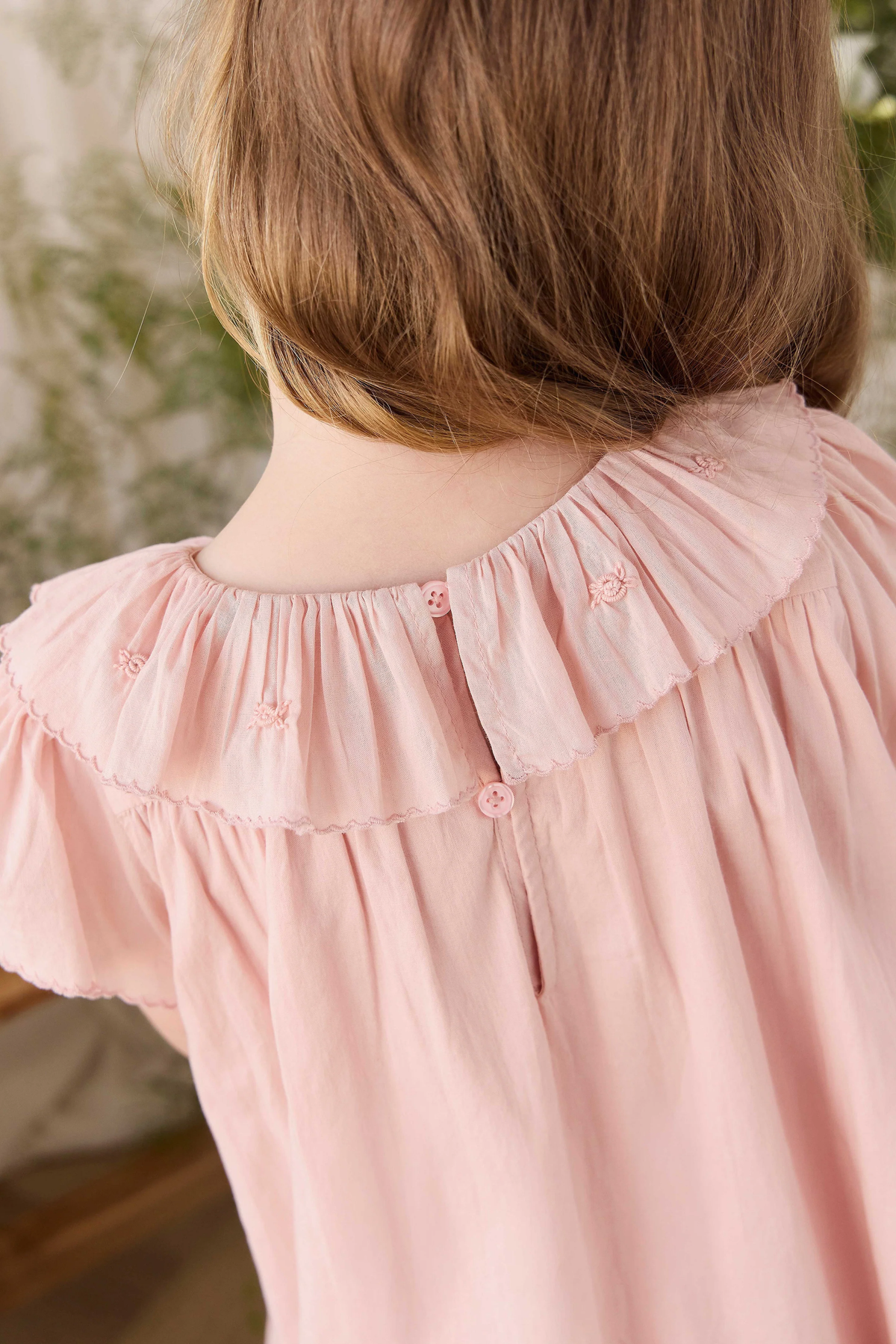 Organic Cotton Calianna Dress - Shell Pink