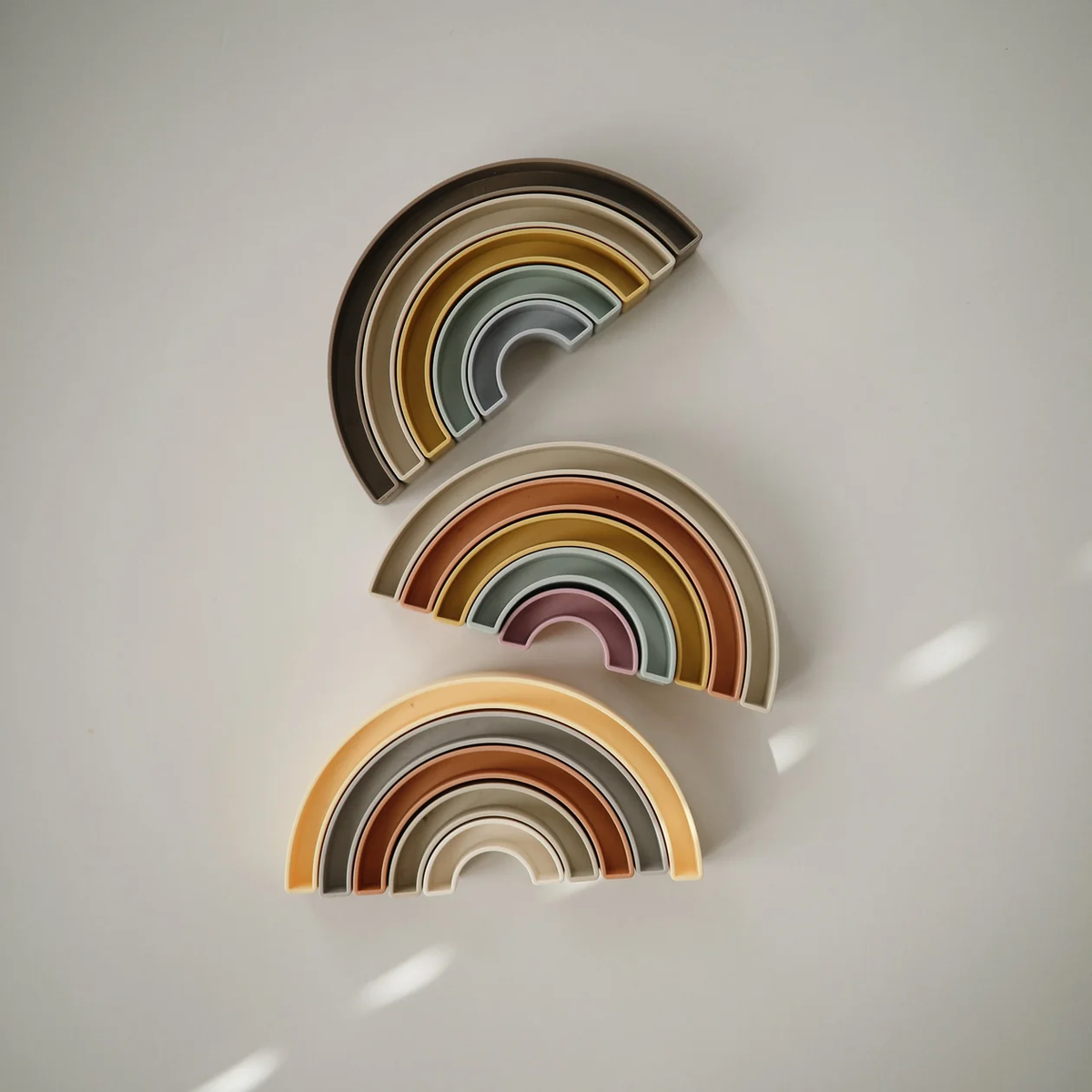 Mushie Rainbow Stacking Toy - Tropical