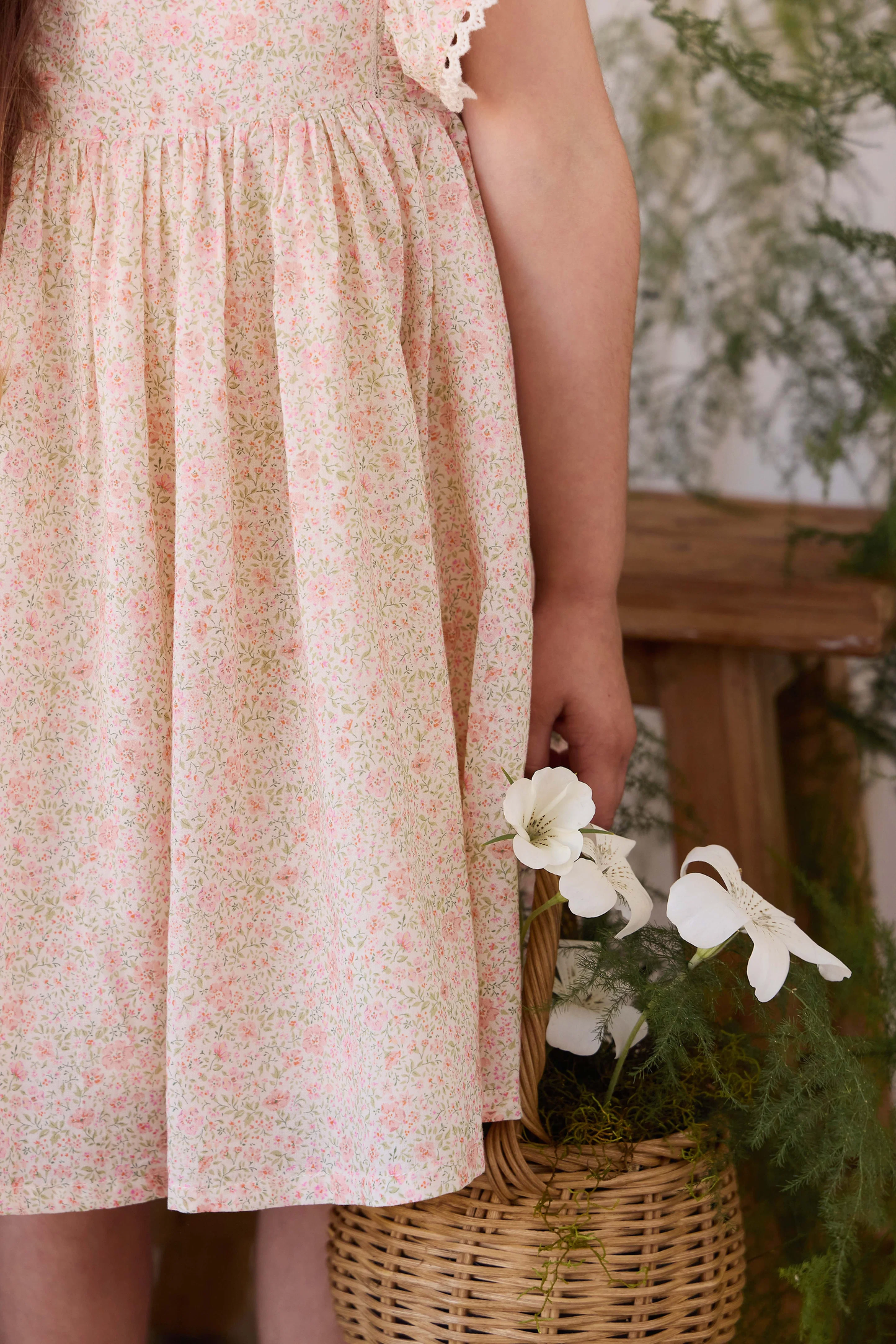 Organic Cotton Helene Dress - Flora Pink