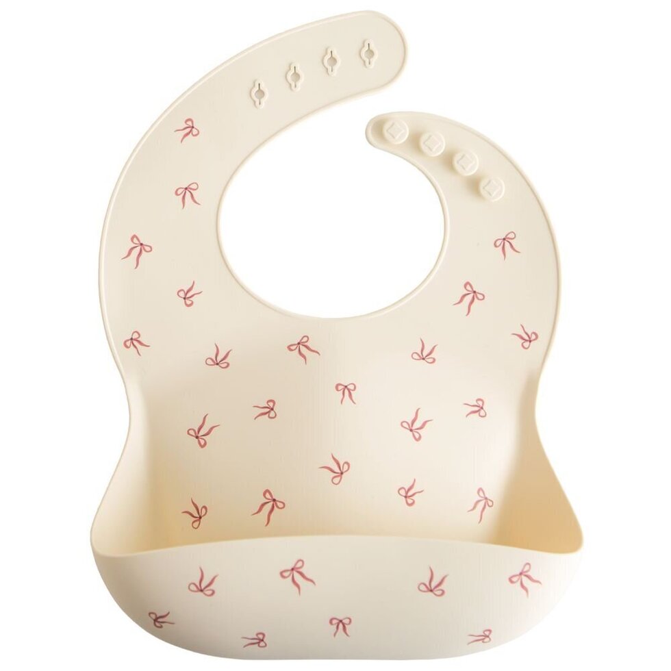 Mushie Silicone Bib - Bows