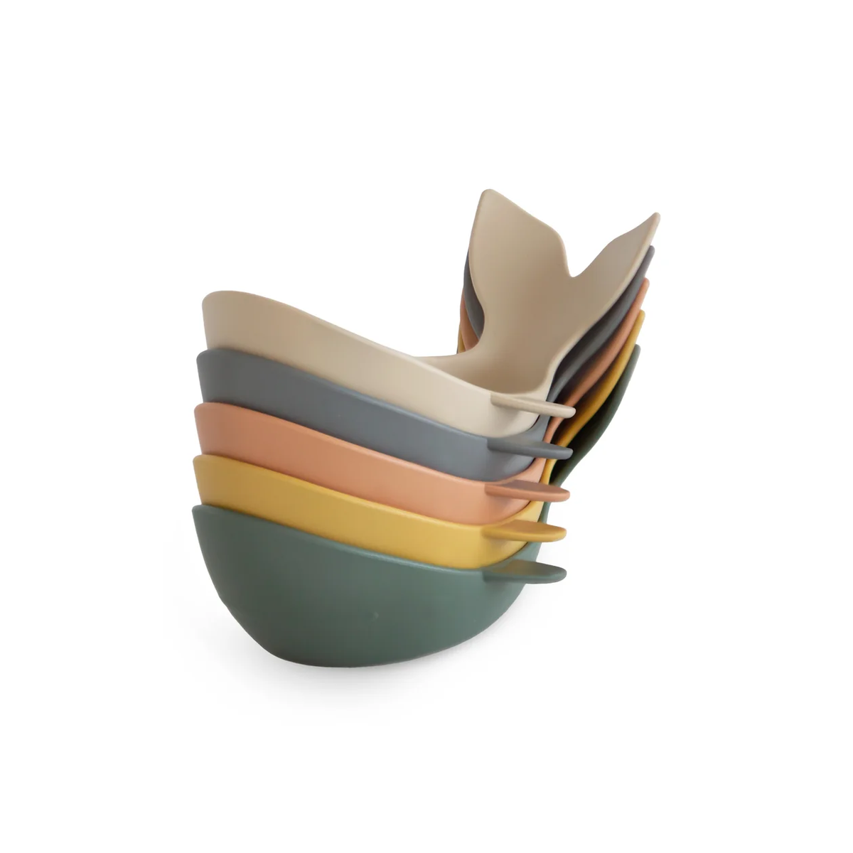 Mushie Whale Bath Stackers - Retrro
