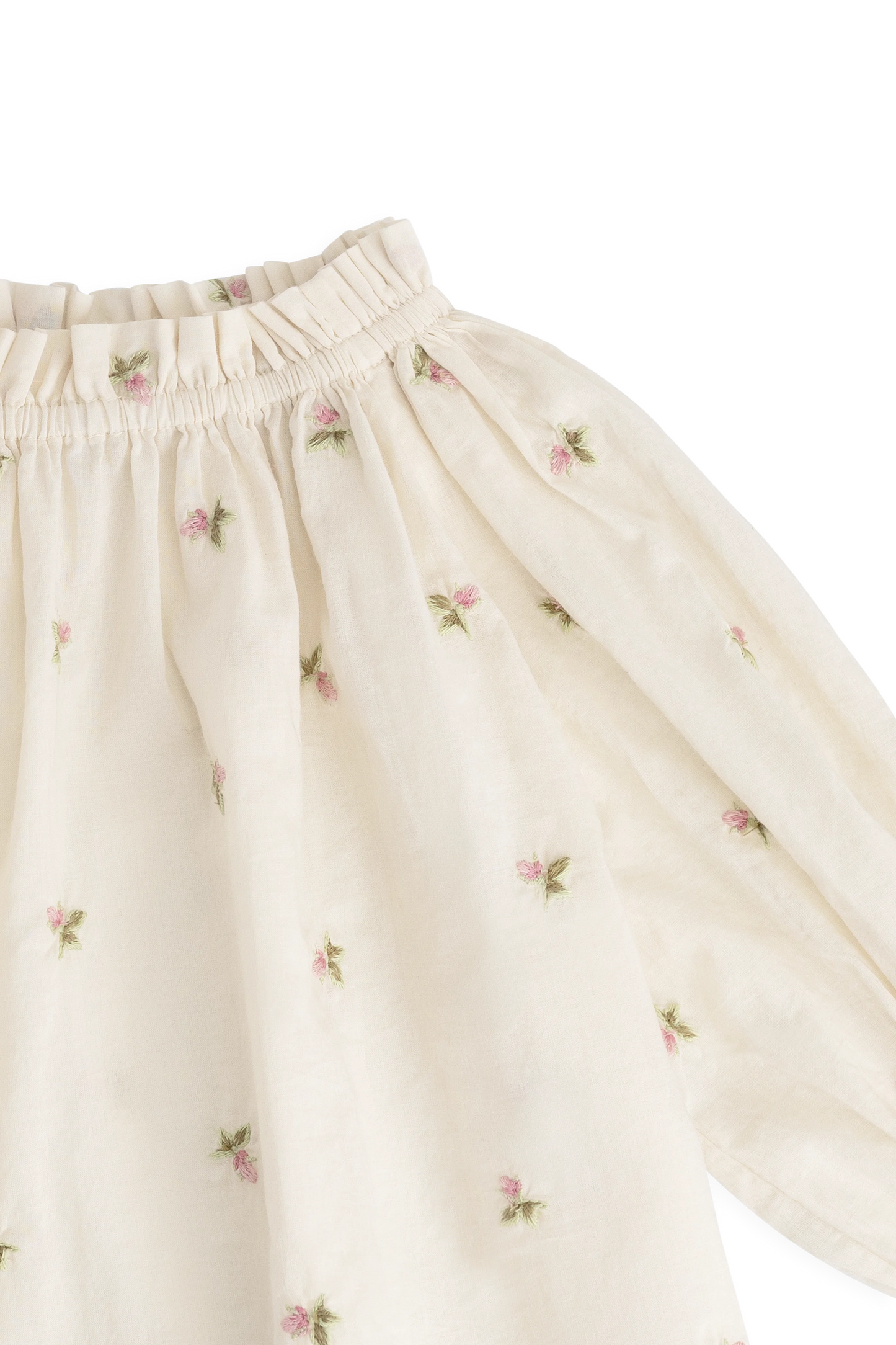 Organic Cotton Acacia Blouse - Rosebud Egret