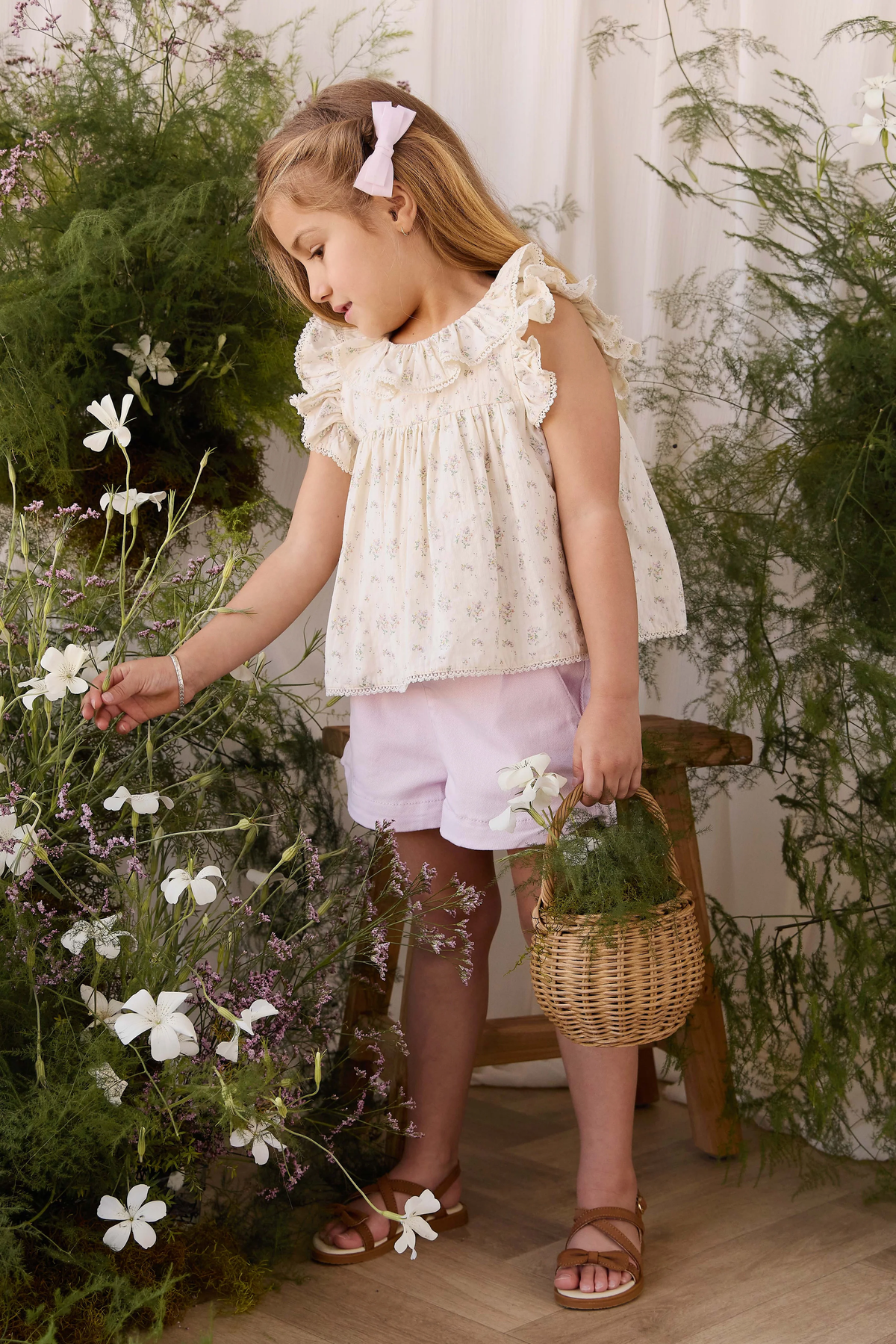 Organic Cotton Banks Blouse - Justine Orchid