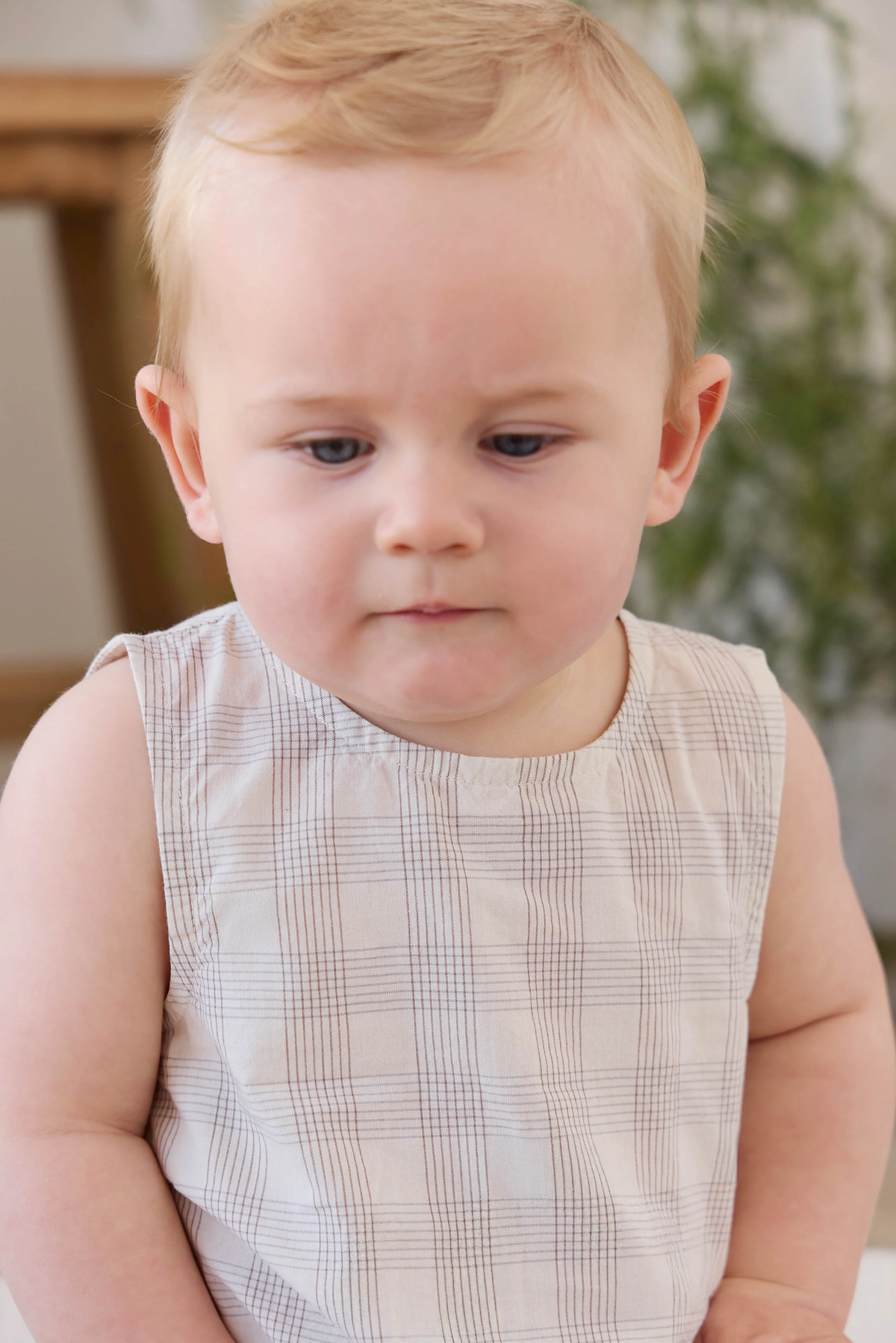 Organic Cotton Bentley Playsuit - Joe Check Natural