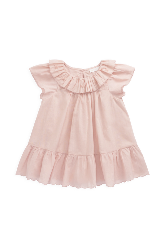 Organic Cotton Calianna Dress - Shell Pink