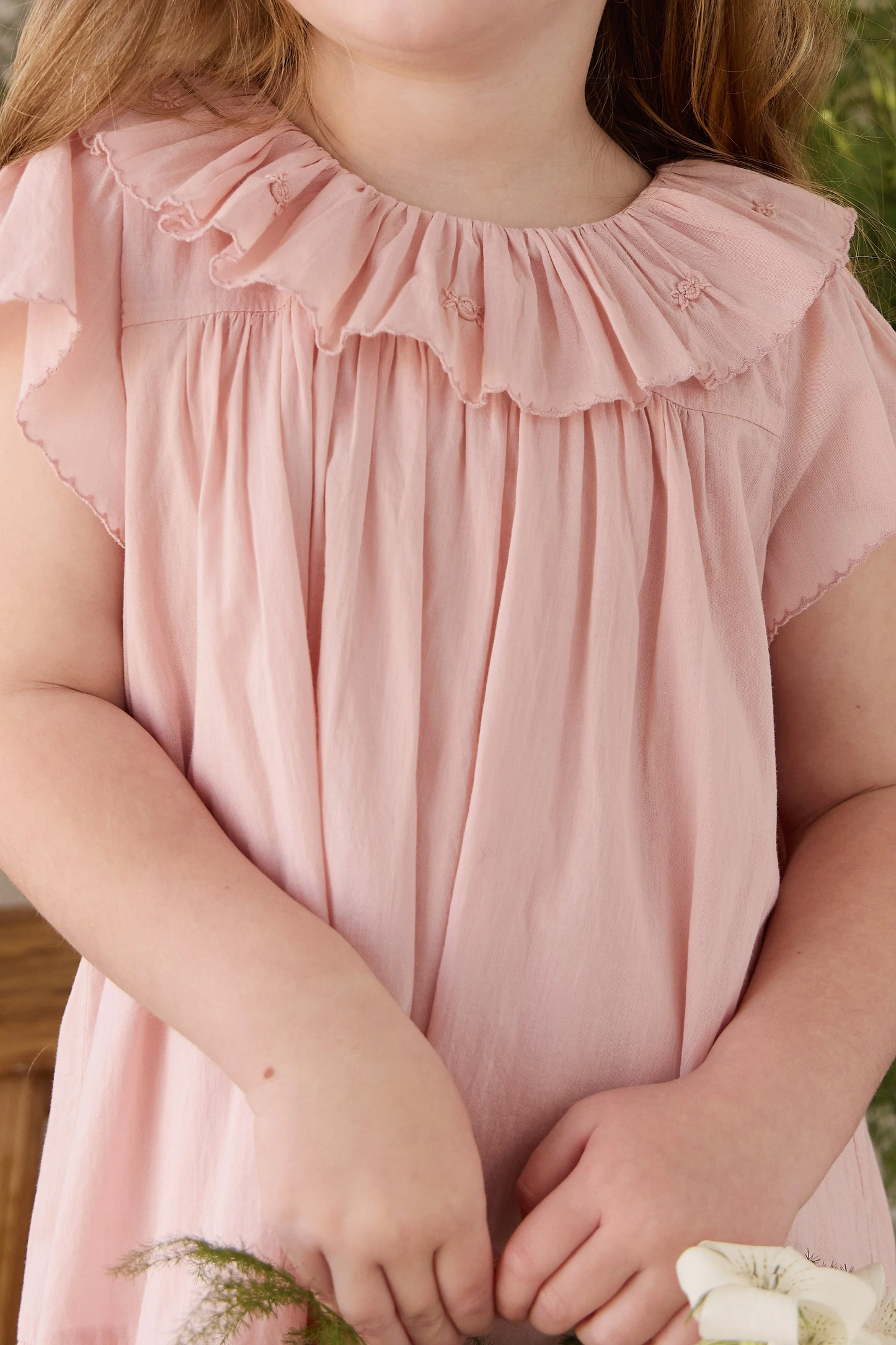 Organic Cotton Calianna Dress - Shell Pink