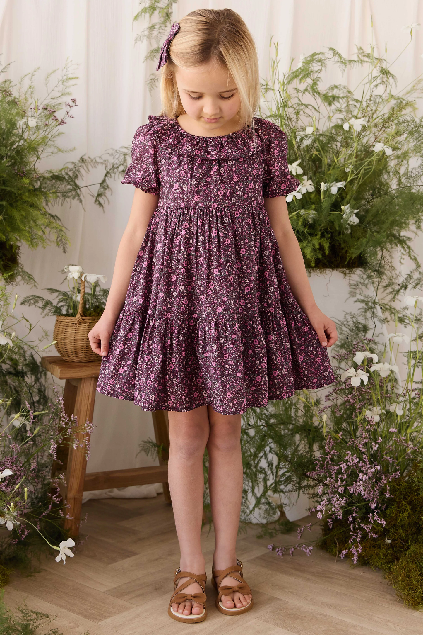 Organic Cotton Acacia Dress - Flora Fig