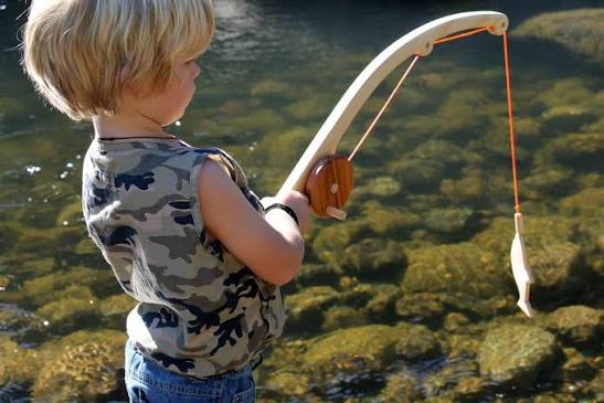 Wooden Fishing Set