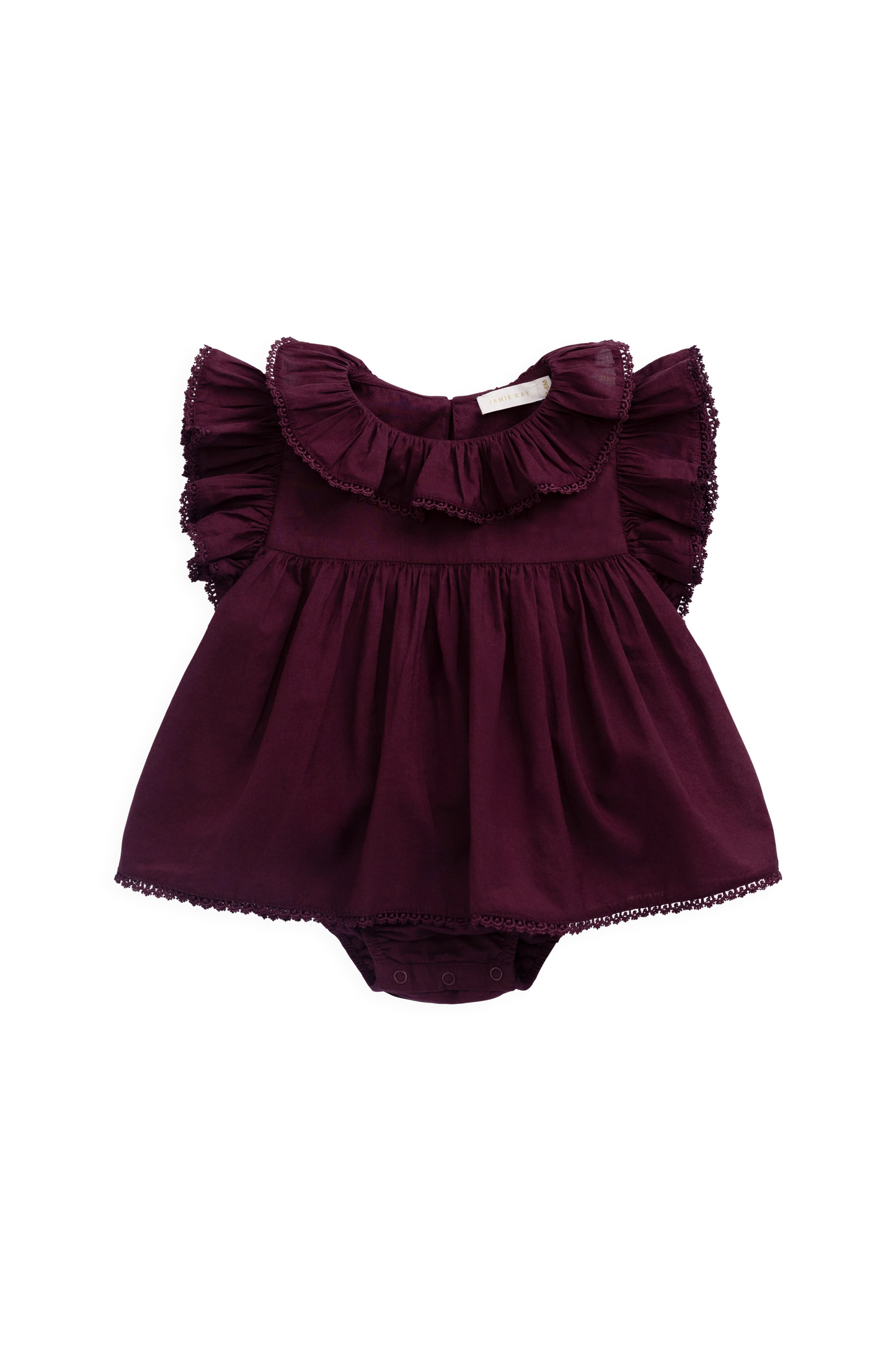 Organic Cotton Frannie Playsuit - Fig